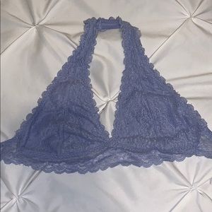 Baby blue halter bralette